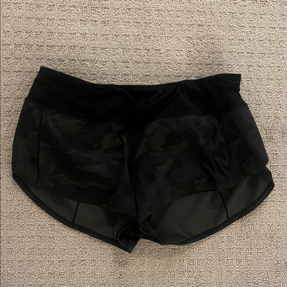 Lululemon Black Camouflage Women's Shorts